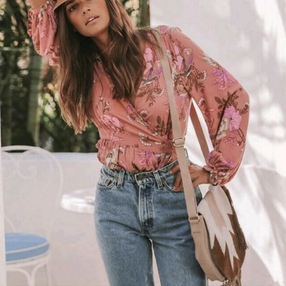 Spell Zephyr Fringe Suede Patchwork Bag - Picture 4 of 17